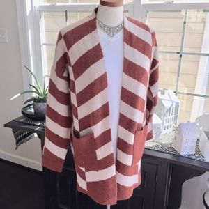 Forever 21 Chevron Striped Cardigan Sz S